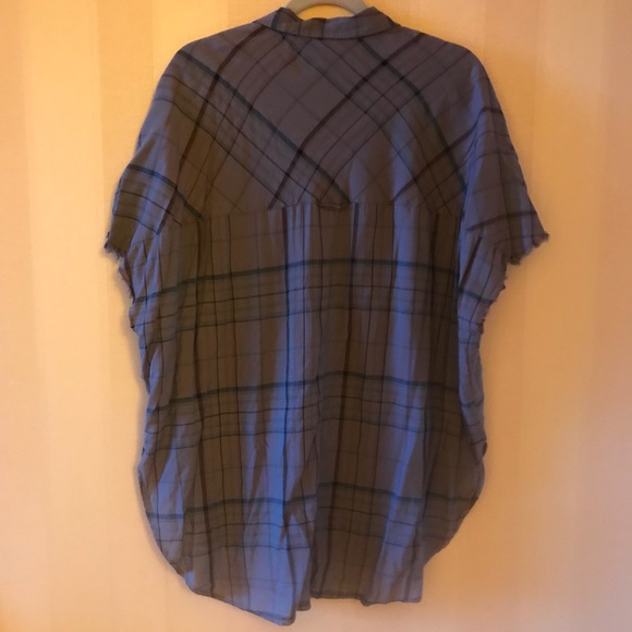 BDG Oversized Button Down Plaid Shirt - Picture 7 of 7